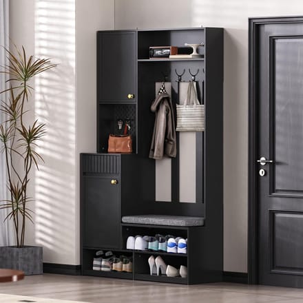 Luxe Bank – Zwart – 100x35x180 cm – Industrohome