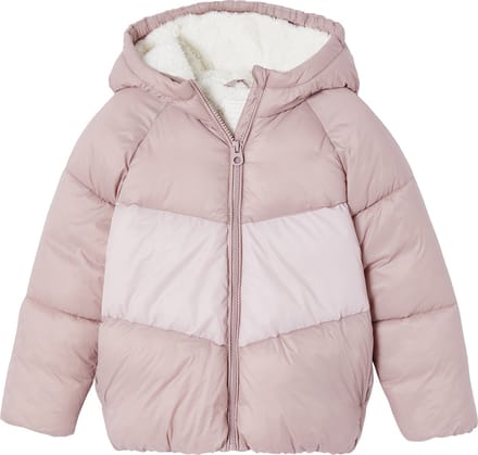 Vertbaudet Donsjack met capuchon colorblock meisjes
