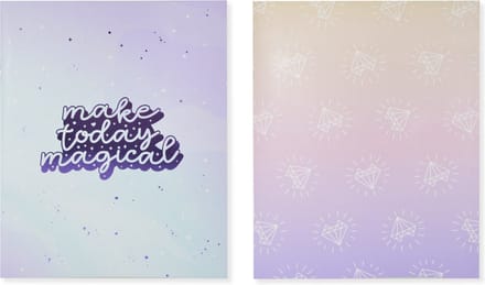 Kangaro schriften - Galaxy Girl - A5 - lijn - 4 stuks