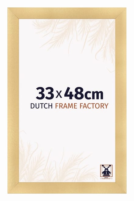 Fotolijst 33x48 cm - MDF - Goud Mat - Praag