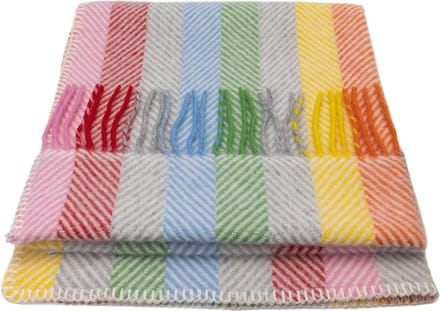 WOOOL Luxury Babydekentje - BEEHIVE (Rainbow) - 68x73cm - 100% Lamswol