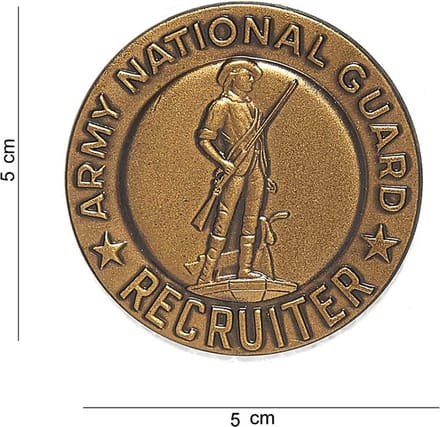 Embleem metaal National guard recruiting pin