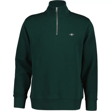Gant Trui Shield Half-Zip Sweat Tartan Green / male