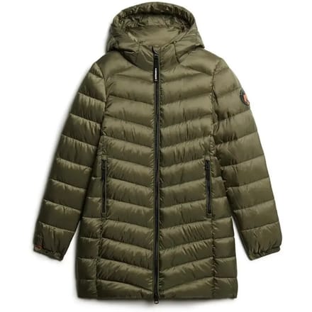 Superdry - Gewatteerde Fuji Mid jas met capuchon - Dames - Gewatteerde jassen