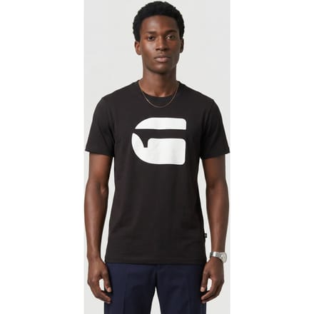 G-Star Logo Slim R T S/s Dk Black Taglia: L | Magliette basic Outlet | Uomo | Nero