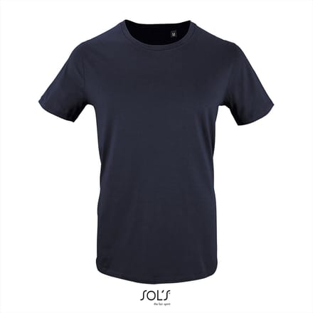 SOL'S - Milo T-Shirt - Donkerblauw - 100% Biologisch Katoen - L