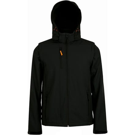 SOLS Transformer Soft Shell-jas voor volwassenen, uniseks (Zwart)
