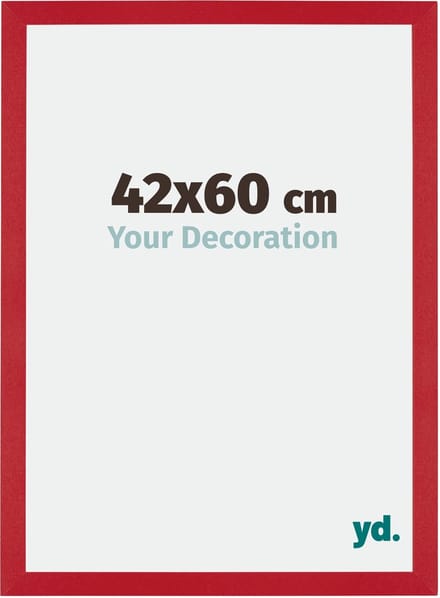 Your Decoration - Fotolijst 42x60 cm - MDF - Rood - Mura