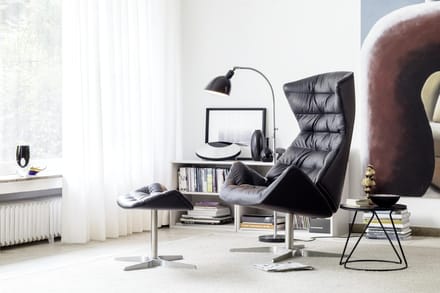 Thonet 808 Fauteuil - Nappaleder zwart