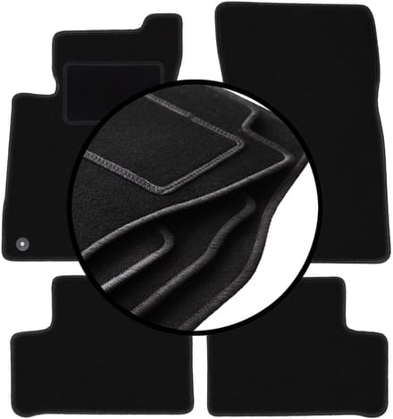 Complete set veloursmatten voor: Mercedes B W247 minivan (2018-)