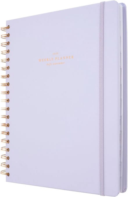 Weekagenda 2024-2025 Soft Lavender - 17 Maanden Weekplanner en Afspraakplanner