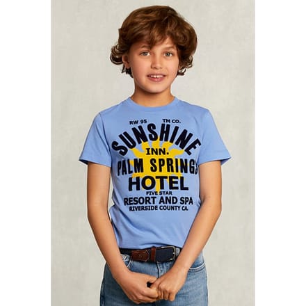 River Woods Normal Fit Basic T-shirt Nile Blue Taglia: 04 | T-shirt Outlet | kids | Blu