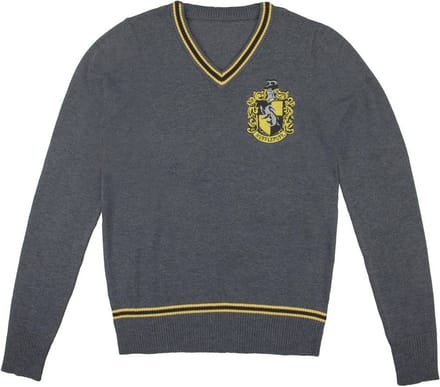 Harry Potter Gebreide trui -L- Hufflepuff Grijs