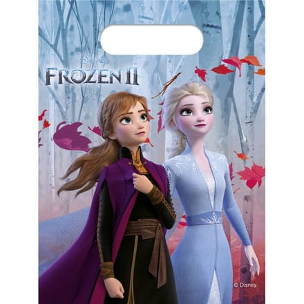 Uitdeelzakjes Frozen 2 - 6 stuks