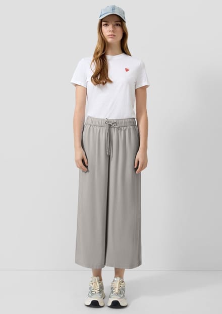 Q/S designed by - Dames broek - Maat 34 - Vrouwen - GRIJS - Viscose