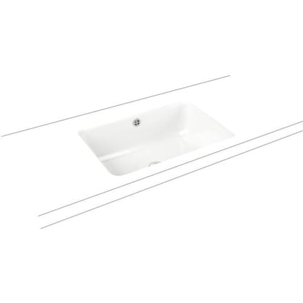 Kaldewei CAYONO undermount washbasin 3190, 59.6 x 42.6 cm 913706000001