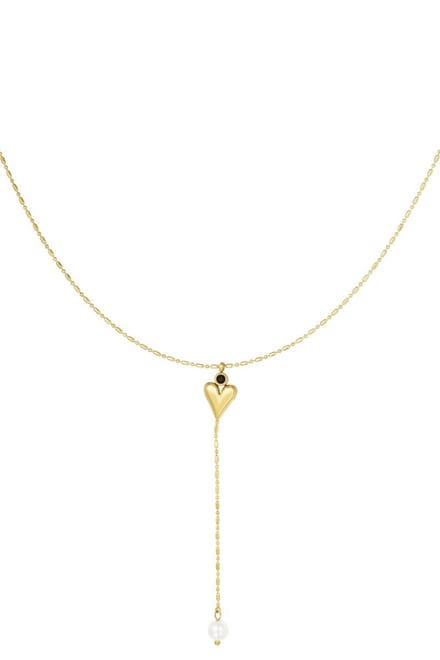 Ketting Heart & Pearl