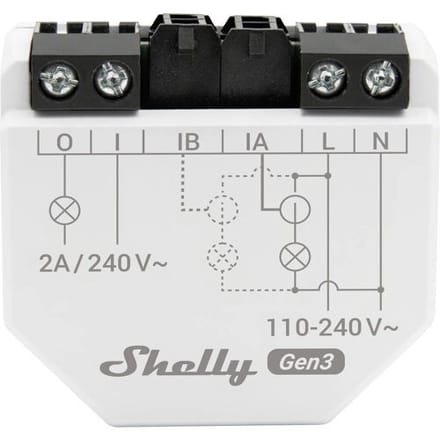 Shelly Shelly EM Gen3 - (1 x 50A CT included) Elektriciteitsmeter Bluetooth, WiFi
