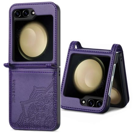 imoshion Mandala Bookcase voor de Samsung Galaxy Z Flip 5 - Paars