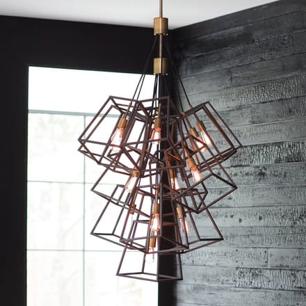 Hinkley LED Kroonluchter | 7X E27 Max 60W | Dimbaar | Bronze and Brass