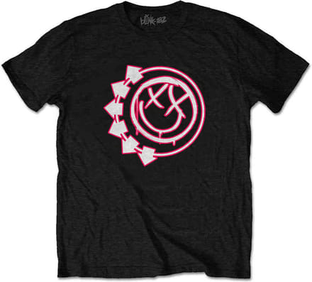 Blink182 Kinder Tshirt -Kids tm 10 jaar- Six Arrow Smile Zwart