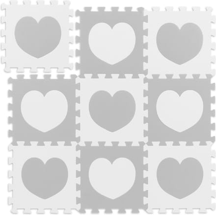 Speelmat foam - 9puzzelstukken - 91,5x91,5 cm - puzzelmat - baby - grijs