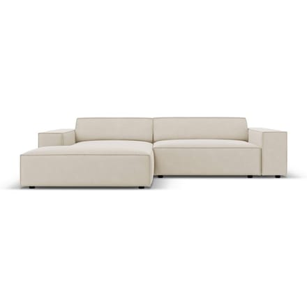 4-zits hoekbank Jodie velvet links | Micadoni