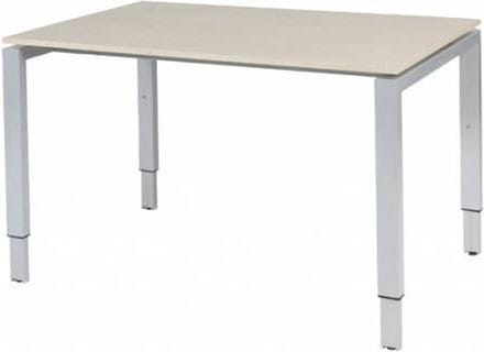 Verstelbaar Bureau - Domino 120x80 Eiken - alu frame