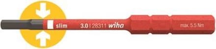 Wiha - Bit SlimBit Electric Zeskant VDE - 5 x 75 mm
