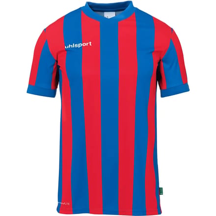 Uhlsport Stripe 2.0 Shirt Korte Mouw Kinderen - Royal / Rood | Maat: 152