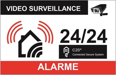 Afschrikkende Stickers voor Woningbeveiliging - Set van 10