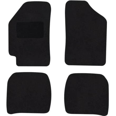 Vloermatten - Mini Countryman - F60 - Zwart velours - 4 stuks - Antislip en waterdicht