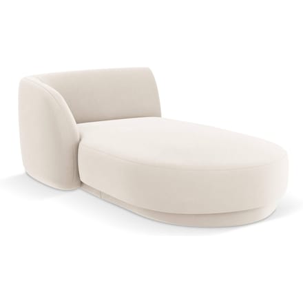 Chaise longue Miley links velvet | Micadoni Limited Edition