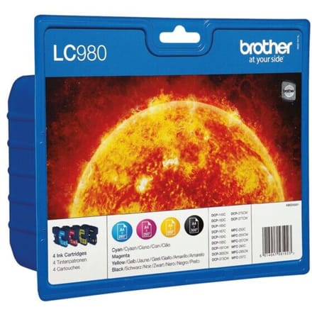 Brother Inktcartridge LC-980VALBP 4-kleuren Multipack