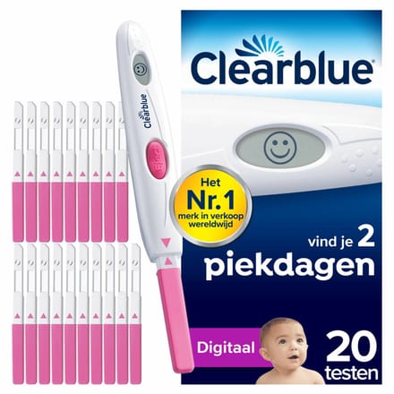6x Clearblue Ovulatietest Digitaal 20 stuks