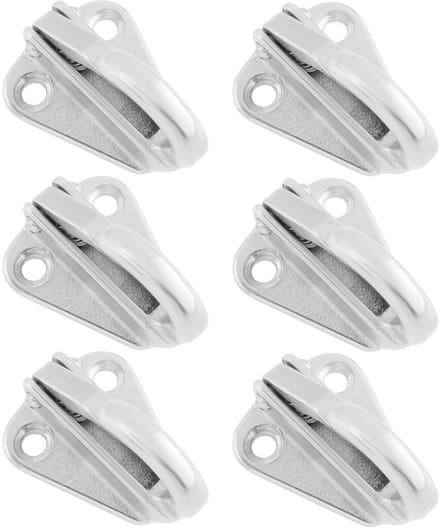 Dailygoods- Fenderhaak 6x - Roestvrij Staal 316 - Veertype