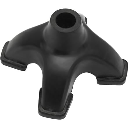 Quad Cane Tips 16mm Imitatie Band Textuur Corrosiebestendig Rubber Antislip Wandelstok Tips black