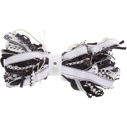 Rico Design Linten set "Lucky dip", Zwart-Wit