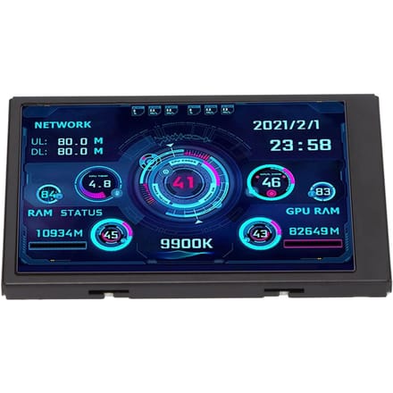3.5in IPS USB Mini Scherm AIDA64 PC CPU RAM Data Monitor PC Sensor Paneel Display Temperatuur Monitor Computer Temp blue