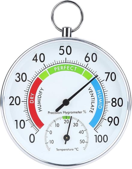 Wandthermometer en Hygrometer 10 cm voor Binnenruimtes