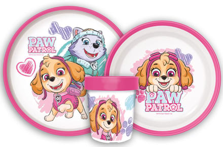 Paw Patrol Sketch antislip eetservies, micro plastic set