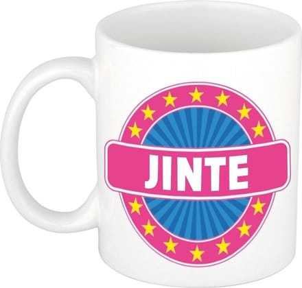 Jinte naam koffie mok / beker 300 ml  - namen mokken