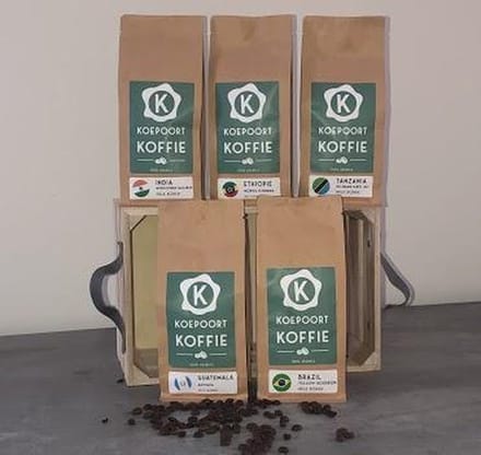 Proefpakket Koffie 5x 250 gram vers gebrand