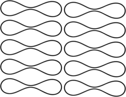10 Stuks Schokmount Rubber Bands voor Microfoon - Elastische Vervangingsbanden
