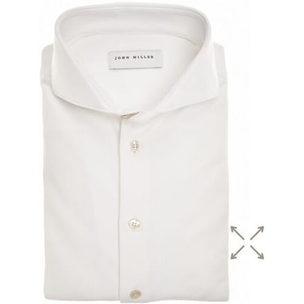John Miller Overhemd Slim-Fit Hyperstretch Antiekwit / male