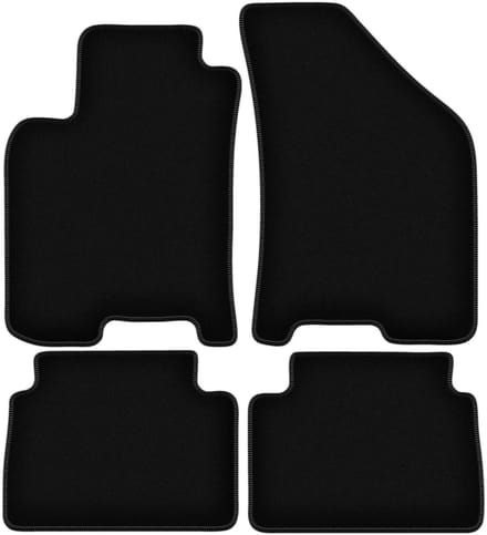 BASIC zwarte veloursmatten voor: Daewoo Lanos sedan, hatchback (1997-2004)