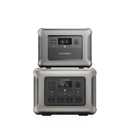 ALLPOWERS R2500-V2 Draagbaar Powerstation 2500W 1920Wh LiFeP04 Accu - R2500-V2+B1000