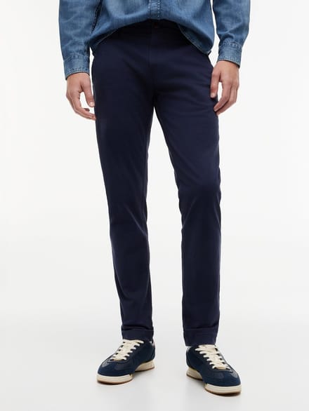 Slim fit chino van katoenmix model 'SCANTON'