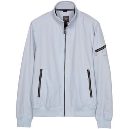 Baileys Jack Full Zip Sleeve Pocket Solid Color Cloud Blue / male