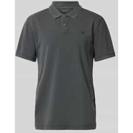 Regular fit poloshirt in used-look